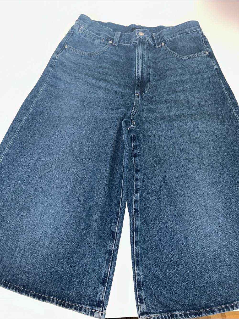 Uniqlo denim jupe culottes